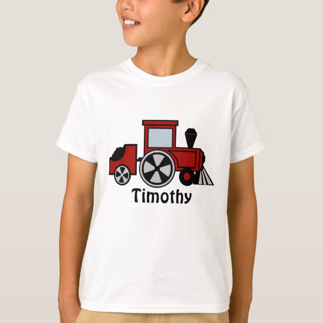 Red Tåg Engine T-shirt (Framsida)