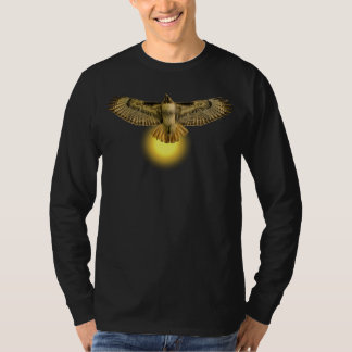 Red Tailed Hawk Flying Into the Sun T Shirt