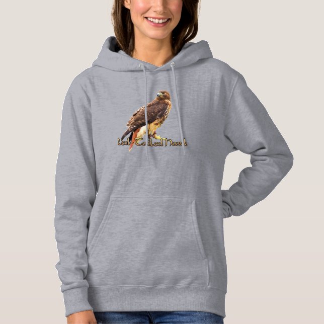 Red-Tailed Hawk Hoodie T Shirt (Framsida)