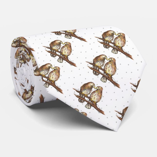 Red Tails Hawk Birds Lovebird Bird Watching Tie Slips (Rullad)