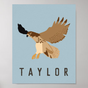 Red-Tails Hawk i Flight Personlig Poster