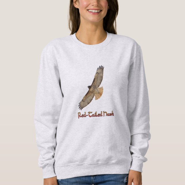 Red-Tails Hawk Sweatshirt T Shirt (Framsida)