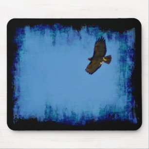Red Tails Hawk under flygning Musmatta