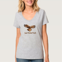 Red-Tails Hawk V-Nacke T Shirt