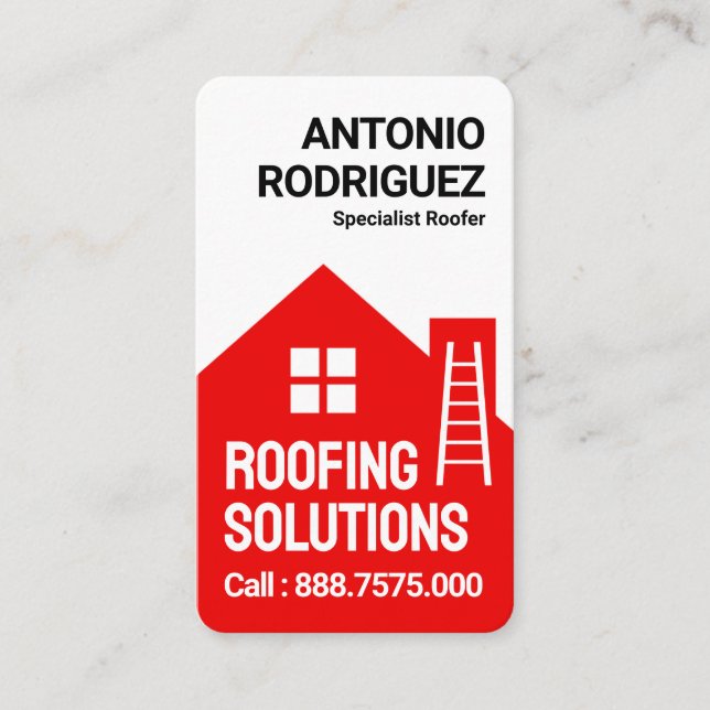 Red Tak Byggnad Roofing Service Visitkort (Framsida)
