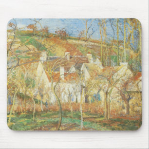 Red Tak, hörnet av byn, vinter av Pissarro Musmatta