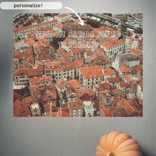 Red Tak of Kotor (Montenegro) Poster