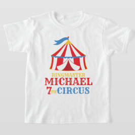 Red Tält Circus Carnival Birthday Shirt T