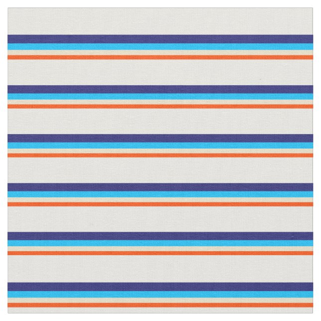 Red, Tan, Deep Himlar Blue, Midnight Blue och Whit Tyg (Närbild)