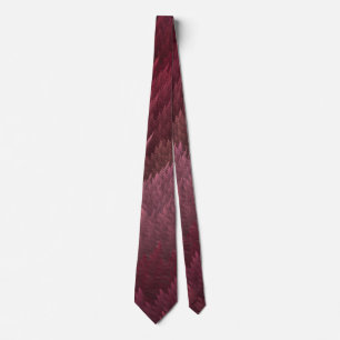 Red Tartan Feather Mönster Tie Slips