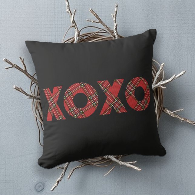 Red Tartan jul Mönster Kudde (Skapare uppladdad)