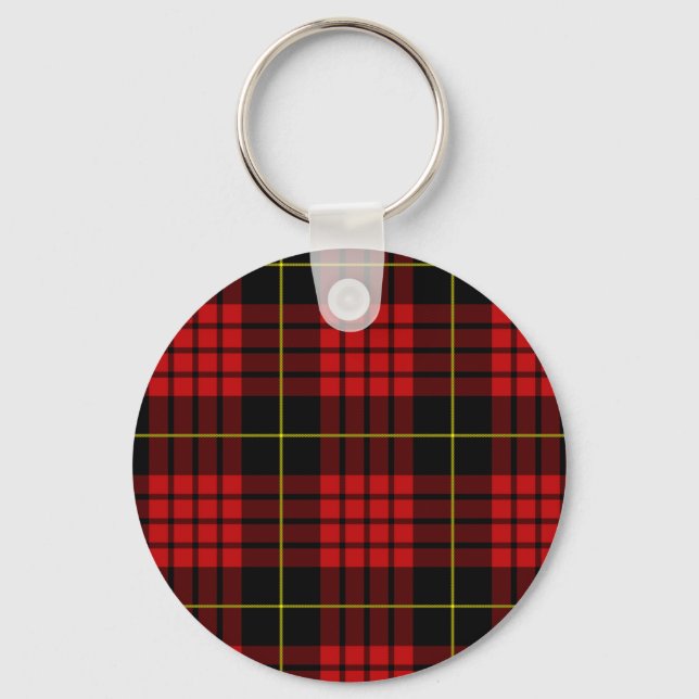 Red Tartan Keychain Nyckelring (Framsida)