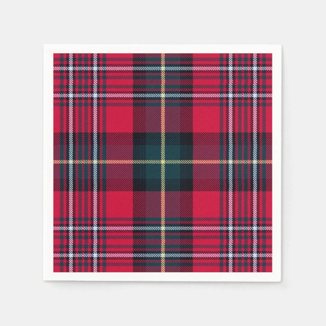 Red Tartan Pappersservett (Framsidan)