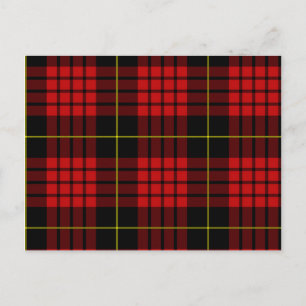 Red Tartan Postcard Vykort