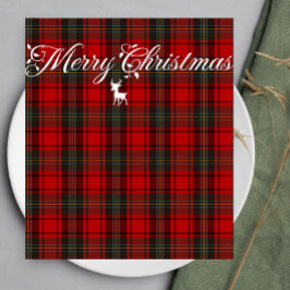 Red Tartan Scotland Seamless Play Mönster Pappersservett