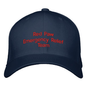 Red Tass Response Hat Broderad Keps