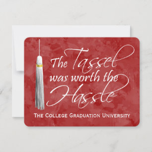 Red Tassel var värd att göra i Hassle College Grad Inbjudningar