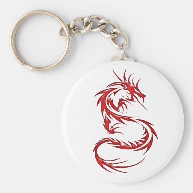 Red Tattodragon Nyckelring (Framsidan)