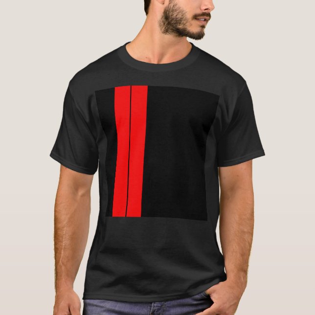 Red Tävla Rand T Shirt (Framsida)