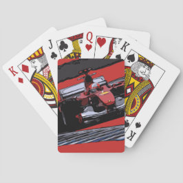 RED TÄVLING CAR - PASSION SPEL KORT