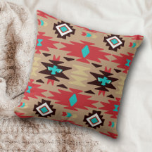 Red Teal Native American Vision Mönster