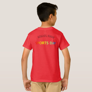Red Team Cheer står för den ledande idrottsdagen p T Shirt