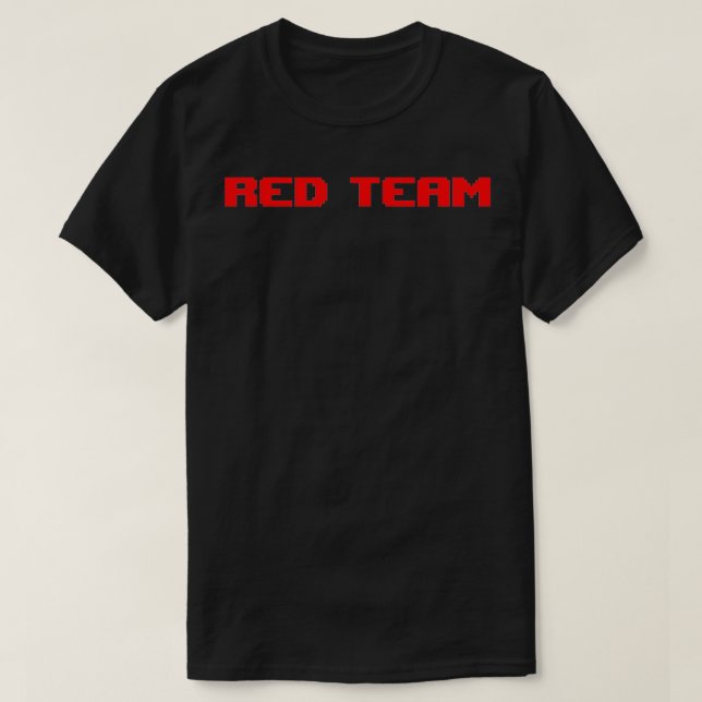 Red Team Cyber Security TShirt T Shirt (Design framsida)