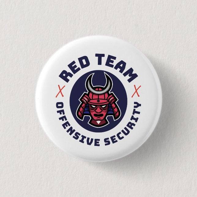 Red Team Cybersecurity Button Knapp (Framsida)