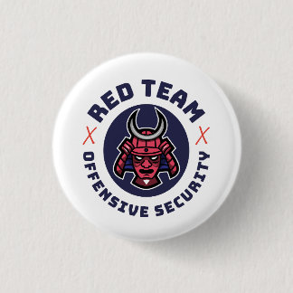 Red Team Cybersecurity Button Knapp