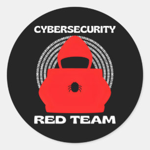 Red Team Cybersecurity Hacking Ethical Hacker Cybe Runt Klistermärke
