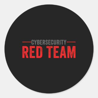Red Team Cybersecurity IT Security Expert Runt Klistermärke