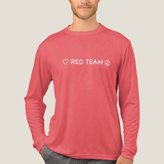 Red Team Shirt i färg Krig T (Framsida)