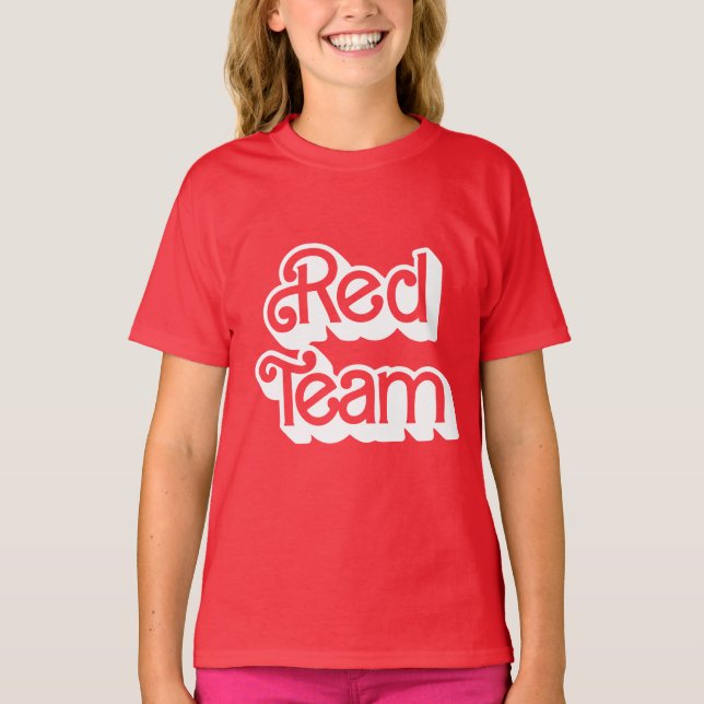 Red Team Shirt i färg Krig T (Framsida)