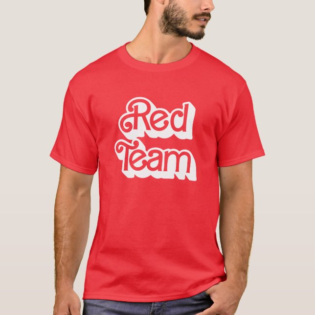 Red Team Shirt i färg Krig T (Framsida)