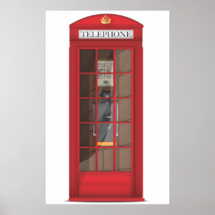 Red Telefon Box Poster