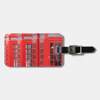 Red Telphone Booths of London Bagagebricka