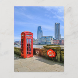 Red Telphone box Westminster, London UK Postcard Vykort