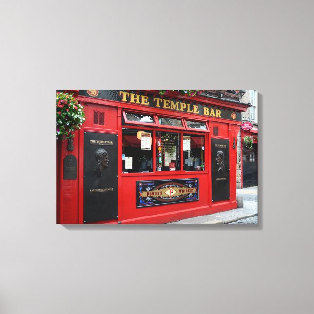 Red Temple Pub pub i Dublin canvas (Framsida)
