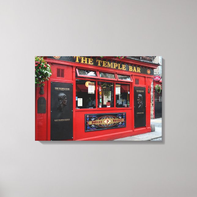 Red Temple Pub pub i Dublin canvas (Framsida)