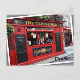 Red Temple Pub pub i Dublin, Irland Vykort