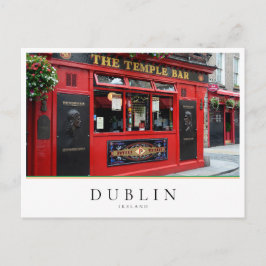 Red Temple Pub pub i Dublin, Irland Vykort