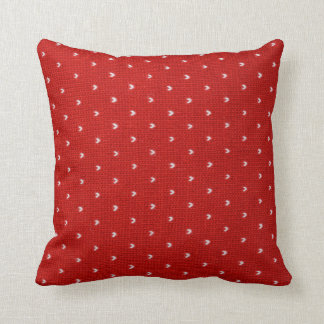 Red Textile Mönster Kudde
