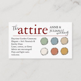 Red The Attire QR Code enclosure Card  Tilläggskort