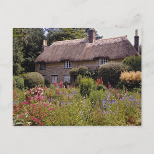Red Thomas Hardy's cottage, Dorset, Englands blomm Vykort
