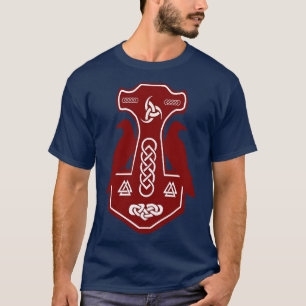 Red Thors Hammer T Shirt