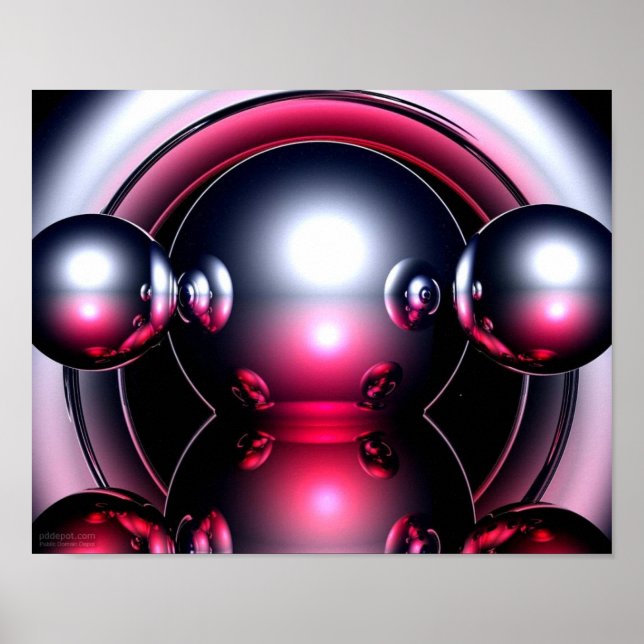 Red Three D Computer poster (Framsidan)