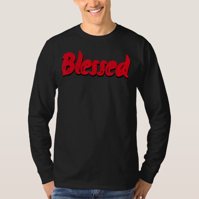 Red Thunder 4s Tee Bled Dripping Streetwear 4 Re (Framsida)