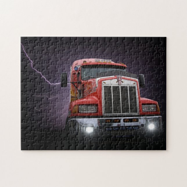 Red Thunder KW Big Rig 18 Wheeler Pussel (Horisontell)