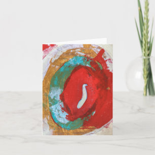 Red Tide Blank Notecard Kort