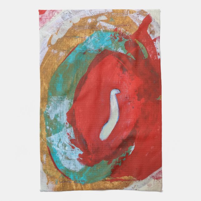 Red Tide Kitchen Towel Kökshandduk (Vertikal)